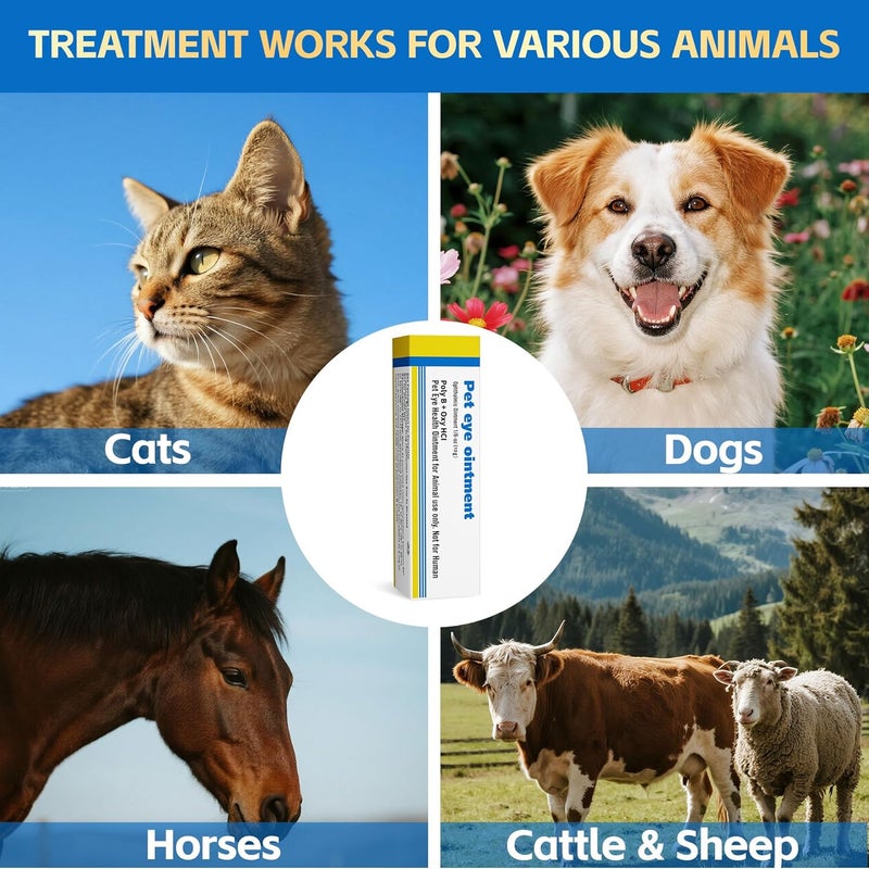 VivaElixir Pet Eye Health for Dogs, Cats, Cattle, Sheep, Horses, Birds and Puppies, Kitten - 1 Tube 0.35 oz /10g - Image 3